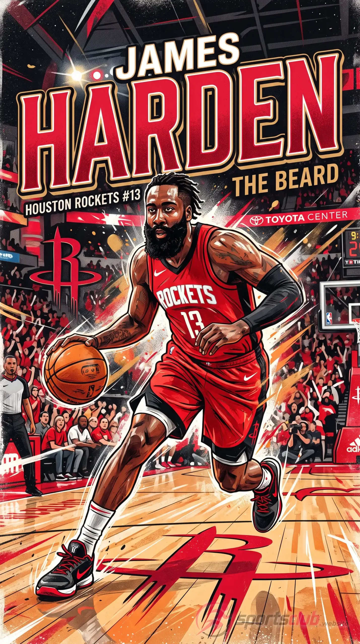 james harden portrait