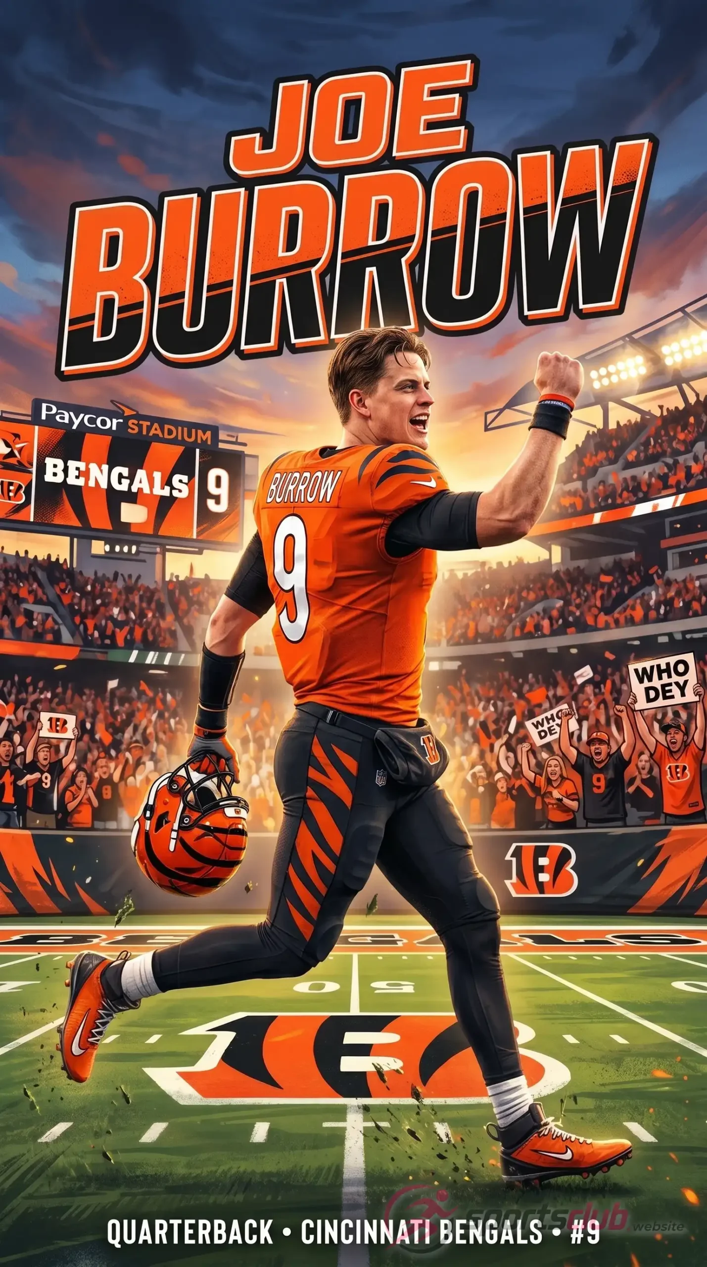 joe burrow portrait